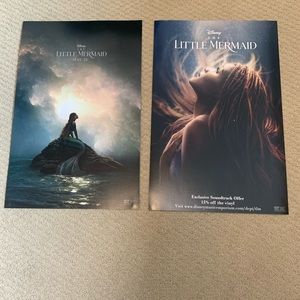 2 double sided Disney The Little Mermaid Posters
